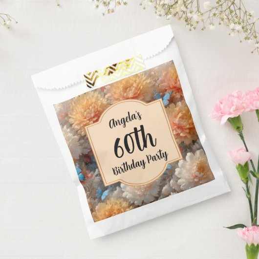 60e verjaardag bedankzakje (Gezegeld)
