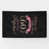 60e verjaardag beter met leeftijd spandoek (Horizontaal)