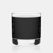 60e verjaardag Black Whisky Glas (Links)
