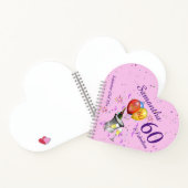 60e verjaardag Bleke roze gast Notitieboek (Binnen)