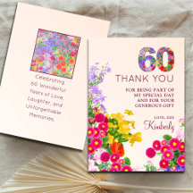 60e verjaardag Bloemen Modern 60 jaar feest