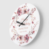 60e verjaardag cadeau gepersonaliseerde wandklok (Hoek)