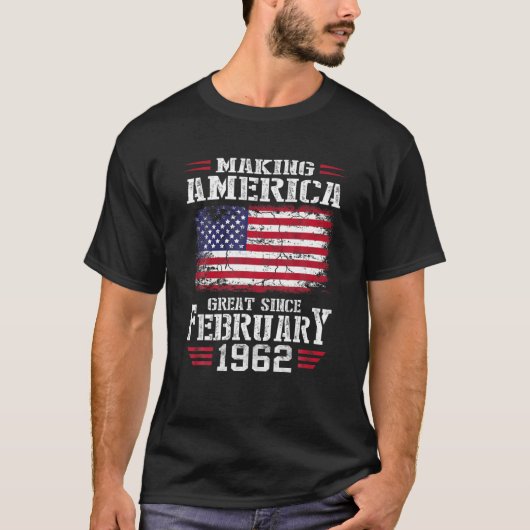 60e verjaardag cadeau maakt Amerika geweldig sinds T-shirt (Voorkant)