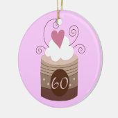 60e verjaardag cadeauideeën voor haar keramisch ornament (Links)