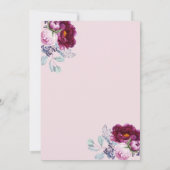 60e verjaardag Champagne Glass Floral Birthday Kaart (Achterkant)