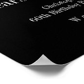 60e verjaardag Cheers and Beers Party Welkom Poster (Hoek)