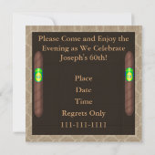 60e verjaardag Cigar-uitvindingen Kaart (Achterkant)