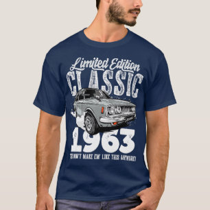 60e verjaardag  Classic Car 1963 Bday 60 yea T-shirt