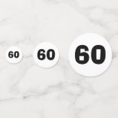 60e verjaardag Confetti (Voorkanten)