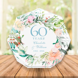 60e verjaardag Country Roses bloemen Fotoblokken