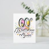 60e verjaardag Crew 60 Feest Crew Briefkaart (Staand voorkant)