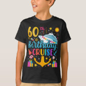 60e verjaardag Cruise B-Day Party Boy T-shirt (Voorkant)