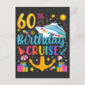 60e verjaardag Cruise B-Day Party Briefkaart (Voorkant)