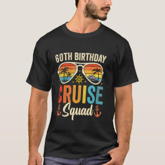 60e Verjaardag Cruise Squad Cadeaus 2025 Matching  T-shirt