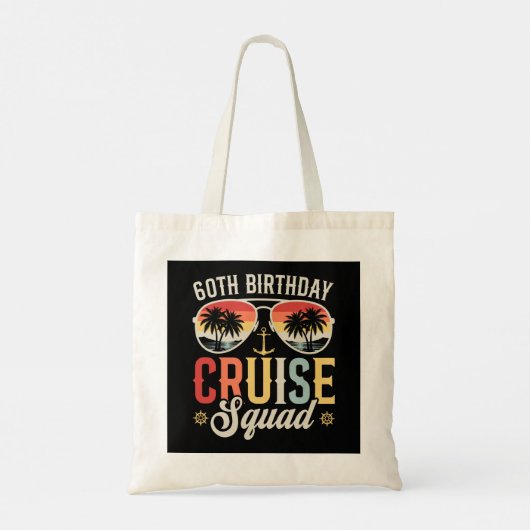 60E Verjaardag Cruise Squad Familie Matching Tote Bag (Achterkant)