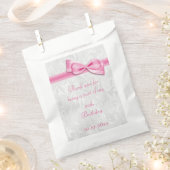 60e verjaardag Damask en Faux Bow Bedankzakje (Geknipt)