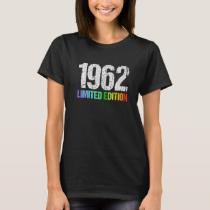 60e Verjaardag Dames Mannen 60 Jaar 1962 16 T-shirt