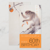 60e verjaardag dank je wel Japanse aap VFC (Voorkant / Achterkant)