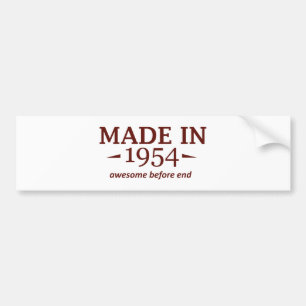 60e verjaardag design bumpersticker