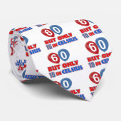 60e verjaardag design stropdas (Opgerold)