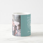 60e verjaardag diamanten hartfoto aangepast koffiemok (Center)