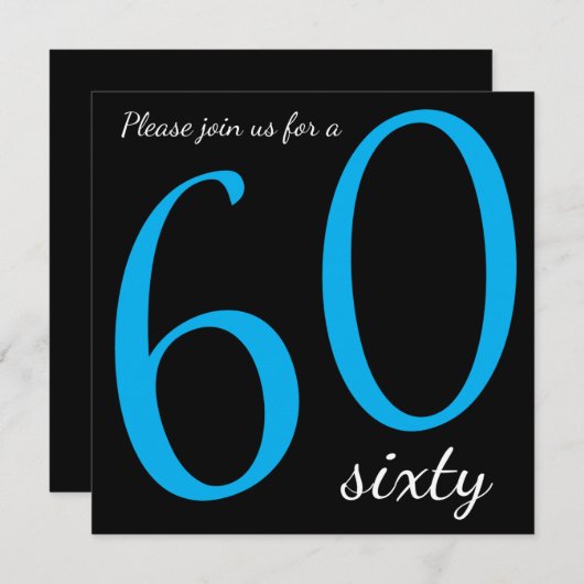 60e verjaardag  | DIY-tekst Kaart (Voorkant / Achterkant)