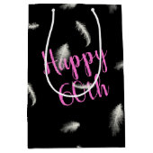 60e verjaardag Dozen Gemiddelde Gift Bag Medium Cadeauzakje (Voorkant)