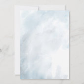 60e verjaardag Dusty Blue Botanical Greenery Kaart (Achterkant)