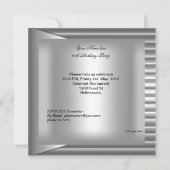 60e verjaardag Elegant Mannen Silver Mans Kaart (Achterkant)