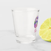 60e verjaardag Elegante Bloesem Bloesems Schot Gla Shot Glas (Links)