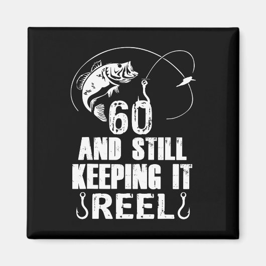 60e verjaardag en nog steeds in de rij Gevist Magneet (Voorkant)