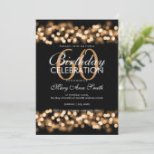 60e verjaardag Faux Gold Hollywood Glam Kaart (Staand voorkant)