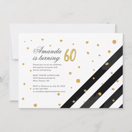 60e verjaardag feest op maat (Achterkant)