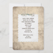 60e verjaardag feest ouderwetse foto-lijst kaart (Achterkant)