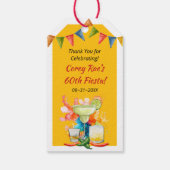 60e verjaardag Fiesta Hartelijk dank! Cadeaulabel (Achterkant)