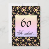 60e verjaardag Floral voor haar Kaart (Voorkant)