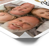 60e verjaardag Foto Collage Script Typografie Poster (Hoek)