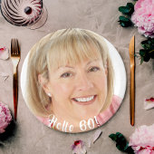 60e verjaardag foto hallo 60 60 papieren bordje