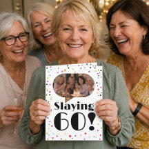 60e verjaardag foto humor kaart