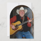 60e verjaardag foto rustieke cowboy Pet laarzen Kaart (Achterkant)