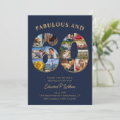 60e verjaardag fotocollage Elegant en tijdloos Kaart (Staand voorkant)