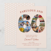 60e verjaardag fotocollage Elegant en tijdloos Kaart (Voorkant / Achterkant)