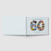 60e verjaardag Fotocollage Milestone Gastenboek (Volledig)