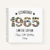 60e verjaardag fotocollage opgericht 1965 notitieboek (Voorkant)