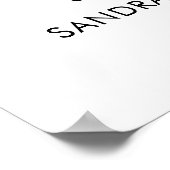 60e verjaardag fotocollage welkom poster (Hoek)