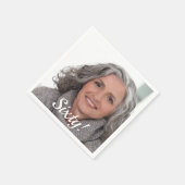 60e verjaardag fotoscript servet (Hoek)