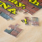 60e verjaardag: Fun Graffiti-geïnspireerde regenbo Legpuzzel (Zijkant)