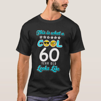 60e verjaardag Funny Gift Age 60 jaar oude koel Lo T-shirt