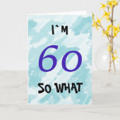 60e verjaardag Funny Motivational Kaart (Gele Bloem)