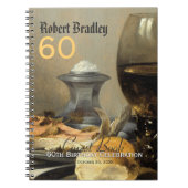 60e verjaardag gastboek notitieboek (Voorkant)